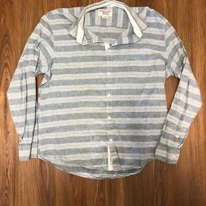 Penguin - Striped Button Down Grey - XL